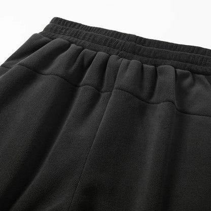 Mens Womens Casual Oversize Fleece Drawstring Gym Trousers Winter