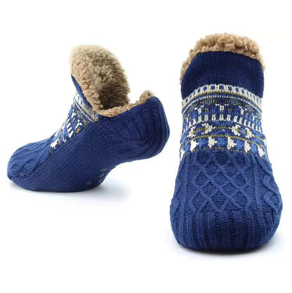 Super Warm Non Slip Floor Socks Women Men Unisex Velvet Winter Slipper