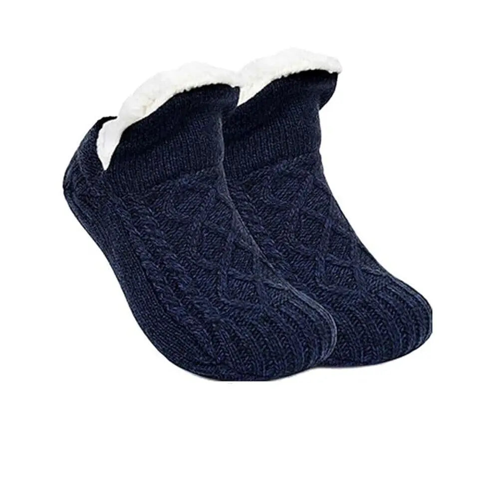 Super Warm Non Slip Floor Socks Women Men Unisex Velvet Winter Slipper